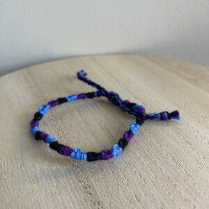 Mariel Bracelet, anklet, trendy, comfortable, tie, embroidery thread, woven, gif